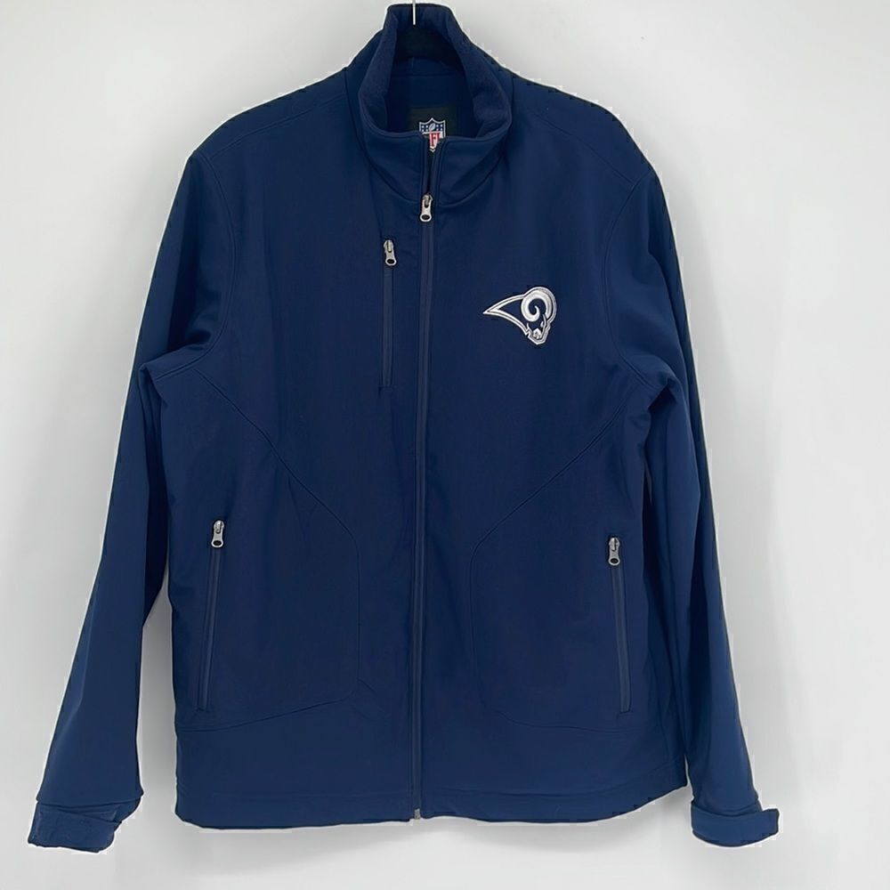 Los Angeles Rams Hands High Strong Side Soft Shell Jacket - Navy